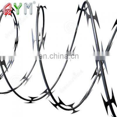 High Security Fence Barbed Tape Concertina Razor Wire