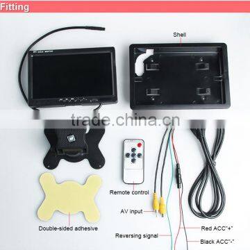 120 Degree Swivel 7inch Color TFT LCD Digital Player Monitor 800x480 Reversing Rear Monitor photo-3