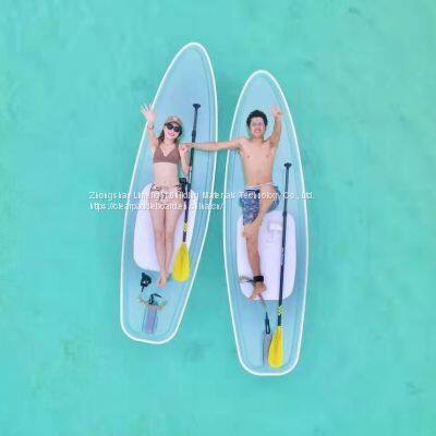 LIMELIGHT CE certificate clear paddle board transparent SUP board for sale