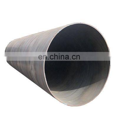 high quality spiral welded steel pipe large diameter pipe price ms ssaw pipe