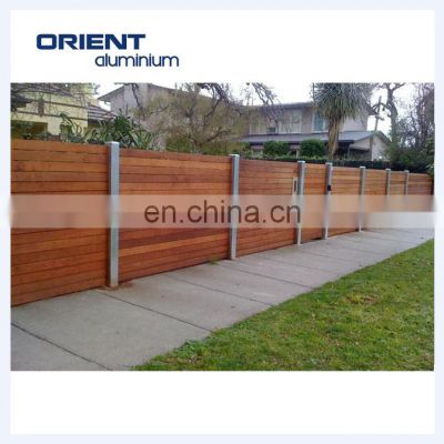 Decorative aluminium fence panel outdoor wpc fence for front yard