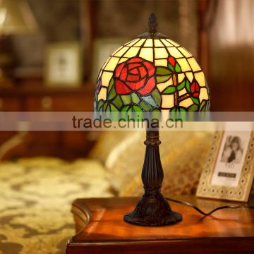 Rose flowers Tiffany Table lamps, Art Tiffany desk lamp Tiffany stained glass lamp