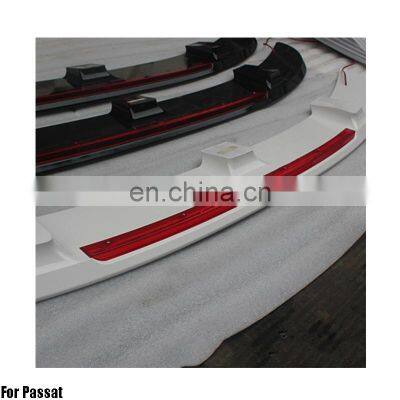 ABS Primer Painted Back Car Spoiler For Rear Spoiler With Light photo-5