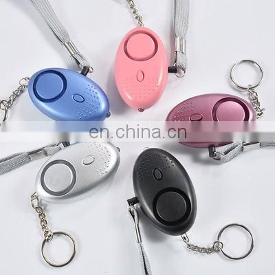 Hot Sale 120DB LED Portable Emergency SOS Security Self Defense Alarm Keychain Personal Alarm for Women