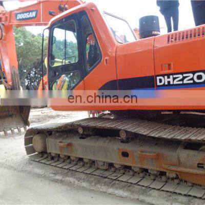 Manual control doosan crawler digging machine dh220-7 excavator