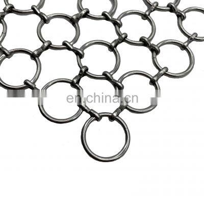 Stainless Steel Chain Braid Ring Mesh For Exterior Decoration