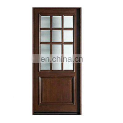 Glass Design Flush Simple Home Wood Interior Office Inside Doors Glass Panel Interior Door photo-2