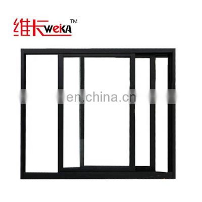 Latest Designs Aluminum Alloy Frame Horizontal Sliding Window  aluminum profiles glass pane window China cheap alu window