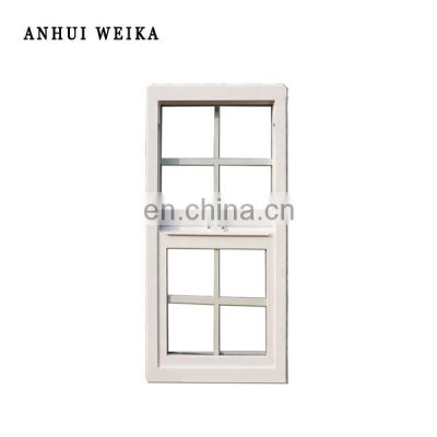 American extrusion vertical sliding black double hung window  sash window profile vinyl upvc window