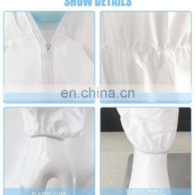 Polypropylene Disposable Workwear Elastic Wrist & Ankles Protective Coveralls photo-5