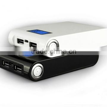 Big capacity 12000mAh power bank, LED screen indicator mobile charger, smart phone charger