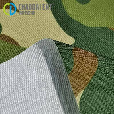 Sustainable Woven Plain 150D/3*10S Camouflage Printing 100%Ocean RPET Recycled Polyester Canvas Fabric for Bags & Shoes photo-4