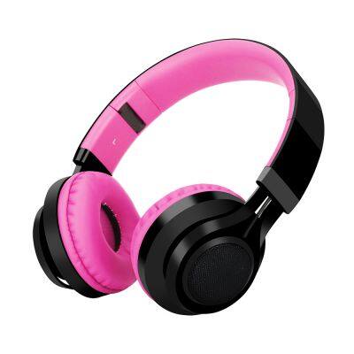 Bt 5.0 Wireless Headphone Foldable Hifi Stereo Bass Earphone Kid Girl Helmet Gift With Mic Usb Adaptor For Iphone Tv Game