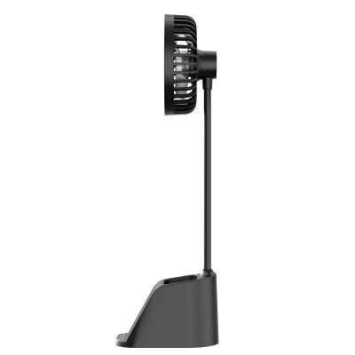 2 in 1 Fan Wireless Charge Mobile Adjustable Foldable Mini Fan Lamp Wireless Phone Charger