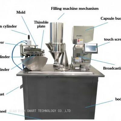 Semi-automatic manual  capsule filling machine 00