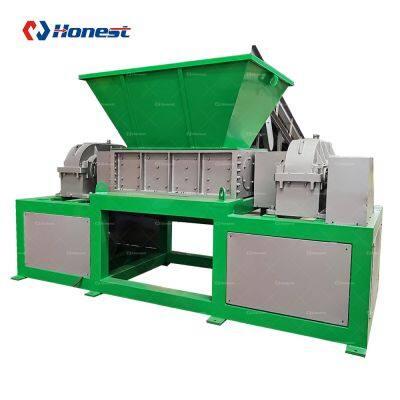 PE PP PVC PET Waste Plastic Shredder Recycling Machines for Bottles CE Standard Low Price Double Shaft Customized