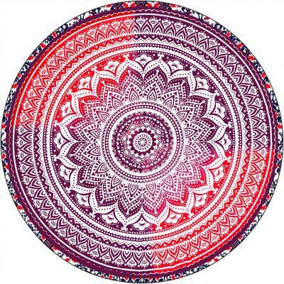 PRINTED MICROFIBER ROUND BEACH TOWELS WHOLESALER