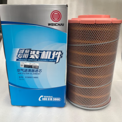 Filtro de aire 612600114993 del motor Weichai 1447 para maquinaria de construcción y tractores