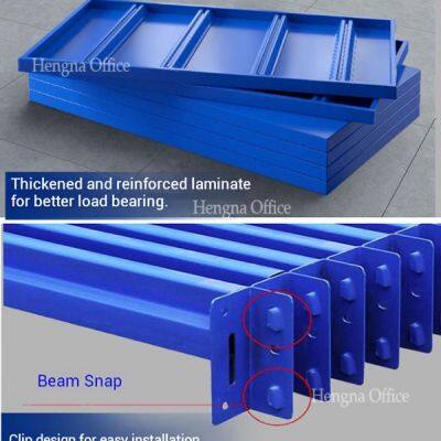 Durable Commercial Metal Shelving System With High Load Capacity, Adjustable Shelves and Laminated Boards for Factory photo-2