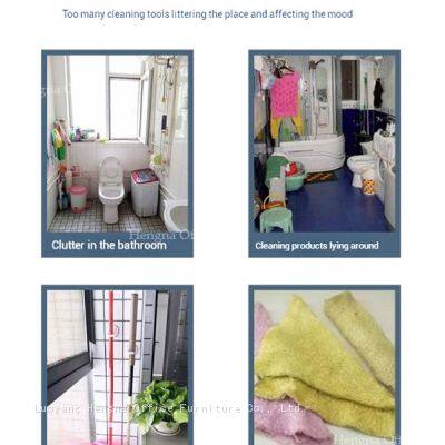 Estantes de almacenamiento para limpieza ventilados con candado de seguridad y perchas para herramientas – Perfectos para centros comerciales y centros comerciales photo-4