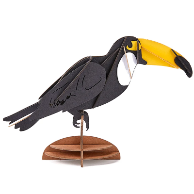 Wholesale Supplier 3D Toucan Cardboard Puzzle Model - DIY Bird Project Kit Arts and Crafts Set for Gift Stationery Toys Shop photo-2