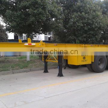 china new made container semi trailer,2 axles and 3axles skeleton semi trailer