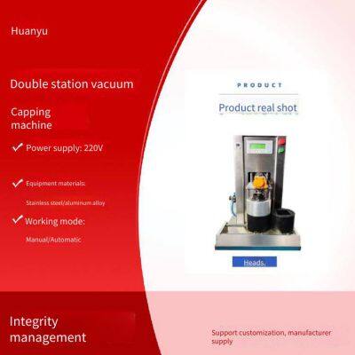 Двухсторонняя вакуумная машинка для укупоривания Dingfeng для говяжий соуса, подходит для тинтарелок и стеклянных бутылок, вакуумная машинка для укупоривания для яичников скорополеток