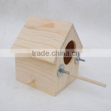 Wood bird cage pet house