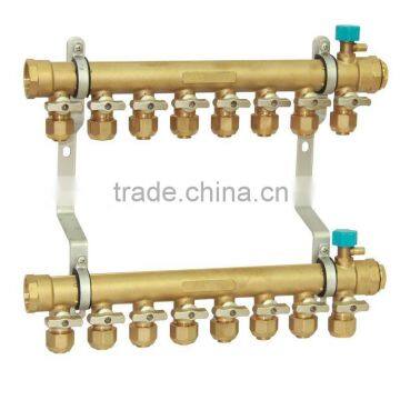 YH-A4 brass mainfold for with ball valve