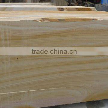 High Quality 100% Natural Wooden Yellow Sandstone photo-2