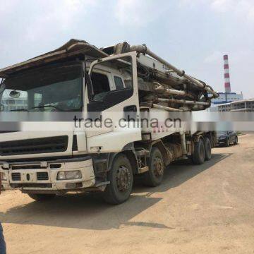 Manufacturing year 2010 made Zoomlion 47m concrete pump truck used condition zoomlion 47m pump truck second hand zoomlion 47m