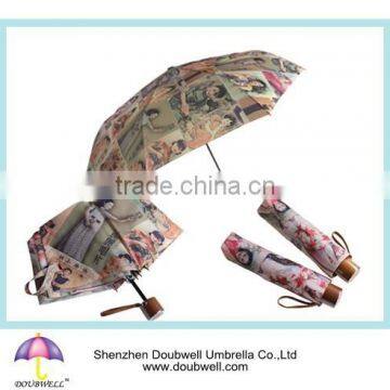 China wholesale promotional advertising manual folding umbrella