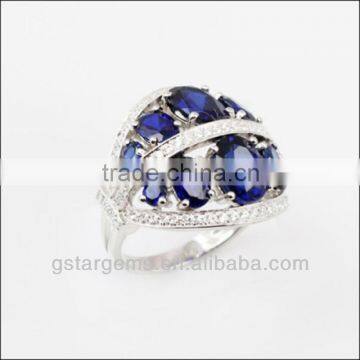 fashion full rhinestone geometric rhombus jewelry design,new model wedding ring
