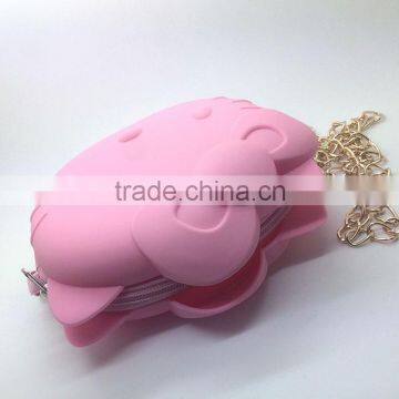 Hello Kitty Silicone Single Chain Shoulder Bag With Zipper photo-6