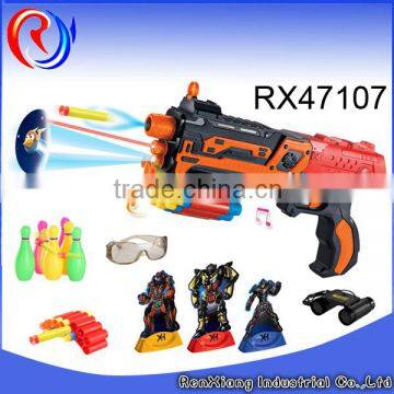 Funny electric plastic bullet toy gun kids soft bullet guns