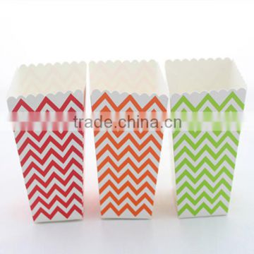 Colorful Printed Paper Popcorn Boxes