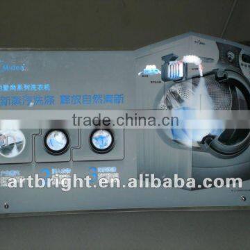 Advertising crystal LED animated display