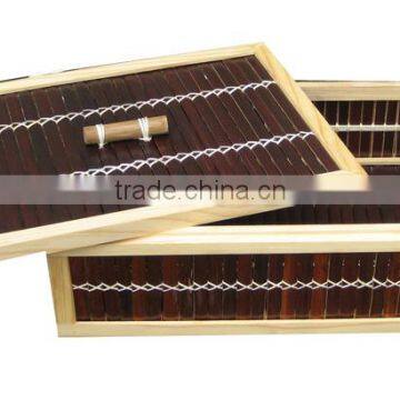 wooden frame bamboo box