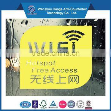 Customized Pvc Decor Wifi Stickers Decals for Window Stickers Decals & Window Static Cling Sticker photo-4