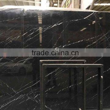 Nero Marquina Chinese Marble Slabs & Tiles, Black Marquina Marble Slabs, Chinese Black Marble Tiles