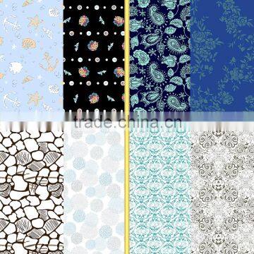 New design printed 4 way stretch customized background fabric for swimwear and underwear/printed swimwear fabric