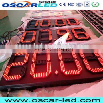Petrol /gas Station 88.88 Led Price Sign 8inch 12 Inch 20'' Led 7 Segment Led Digit Display Screen Board photo-3