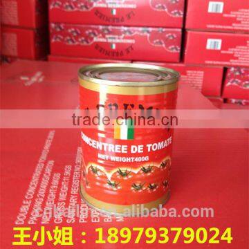 new crop canned tomato sauce 400g