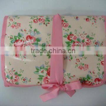 Fashion cosmetic pouch for travel hanging toiletry bag