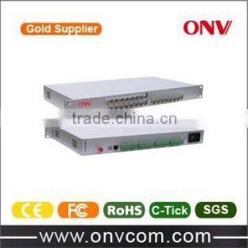 24CH Video Fiber Optic Transceiver with 1CH Reverse Data