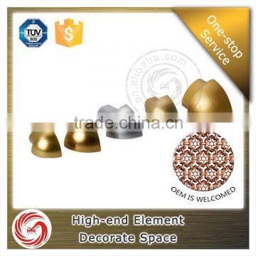 Bathroom Quarter Round Aluminum Tile Outside Corner Trim for Tile Edge photo-2