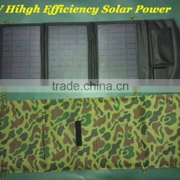 Factory wholesale High Quality Solar Charger 15W Solar Panel Solar Energy For Phone USB Charger Solar Folding Bag