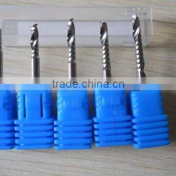 Woodworking single flute solid tungsten carbide end mill