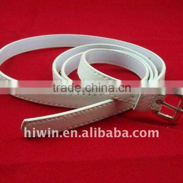 White Leather Belt