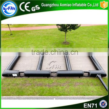 Commercail Black Inflatable Soccer Pitch For Sale